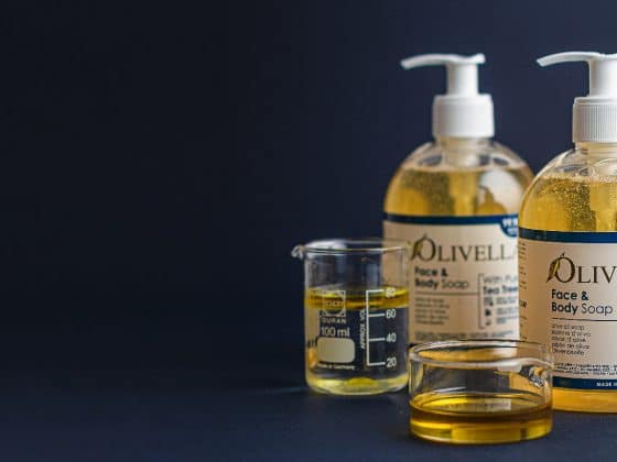 tea tree oil & olive oil liquid soap